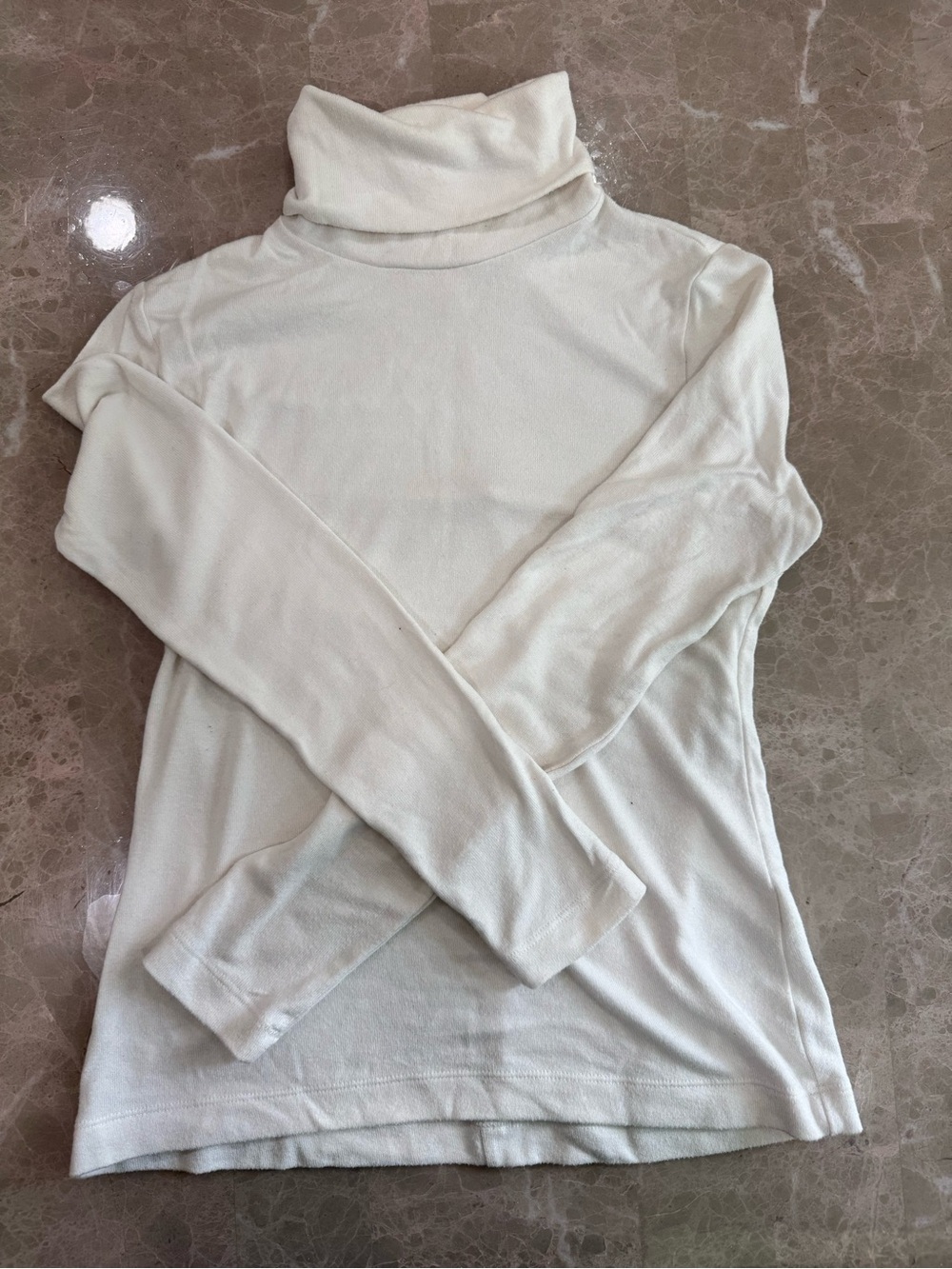 Banana Republic Classic White Long Sleeve Turtleneck Top Small